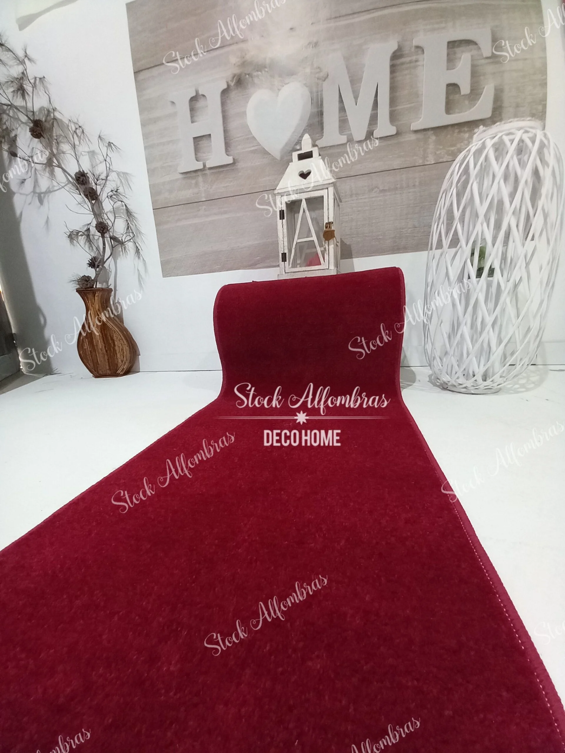 Alfombra o Pasillero Liso Rojo Ancho 67cm 105cm 140cm 210cm - Imagen 5