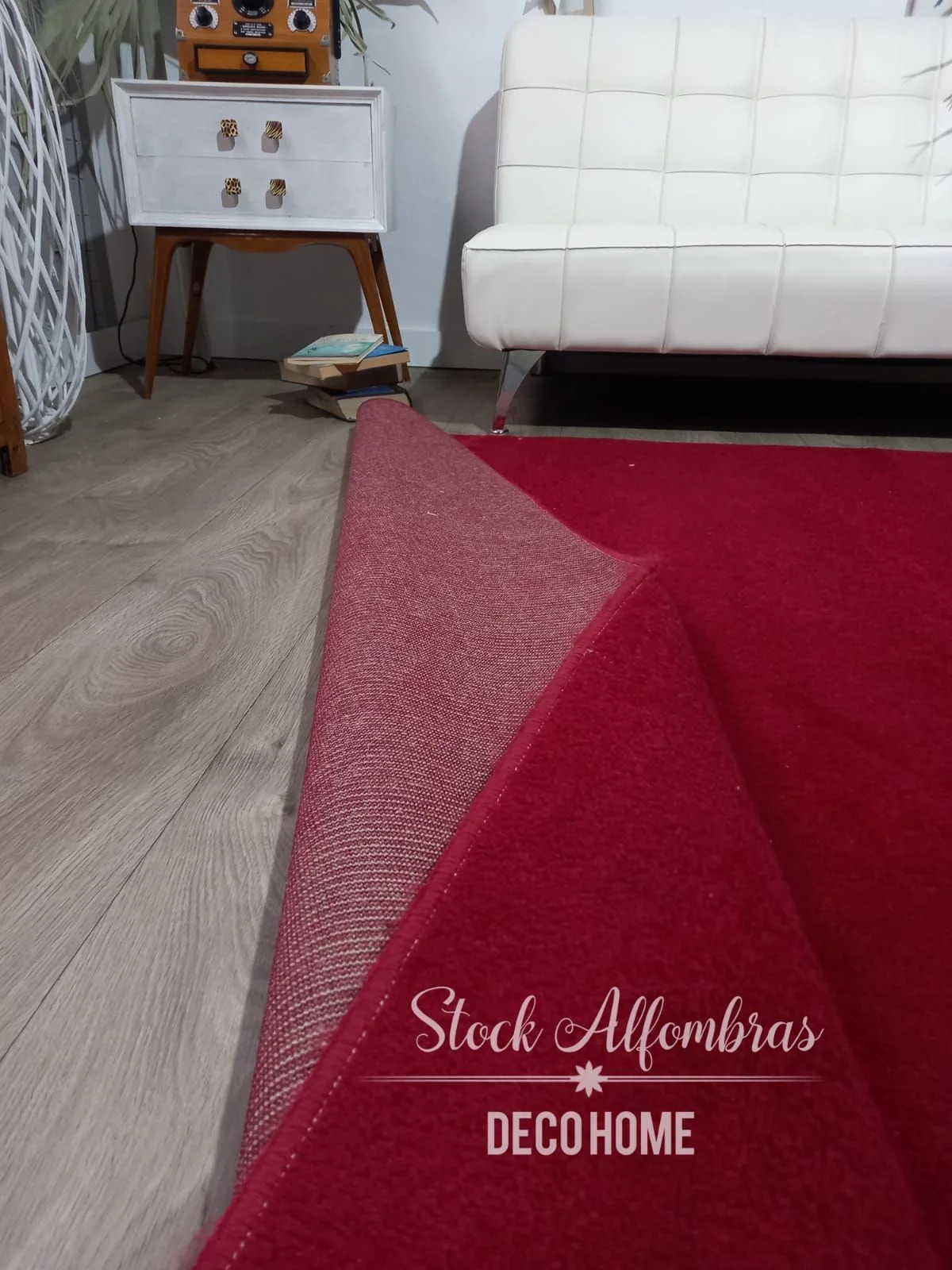 Alfombra o Pasillero Liso Rojo Ancho 67cm 105cm 140cm 210cm - Imagen 3