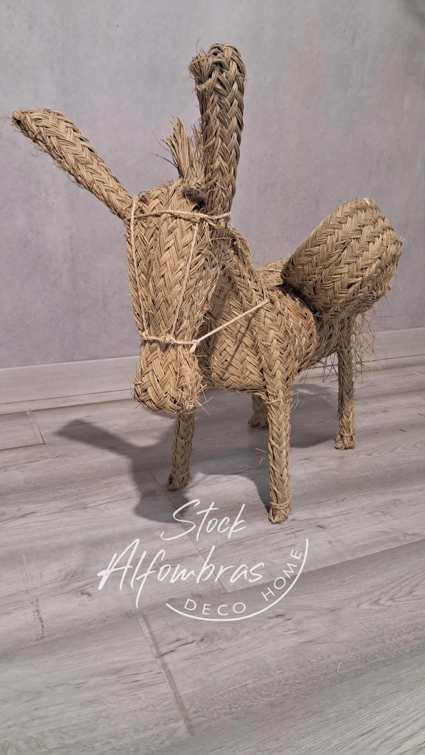 Figuras de burrito de esparto natural elaboración artesanal - Imagen 6