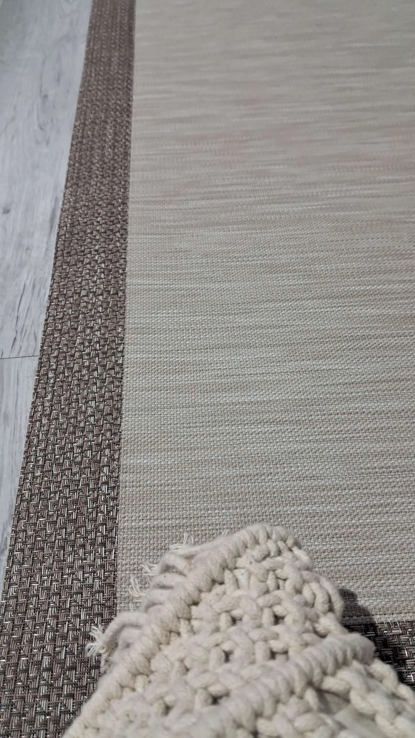 Vinilo Teplon premium Jaspeada beige cenefa Lino - Imagen 3