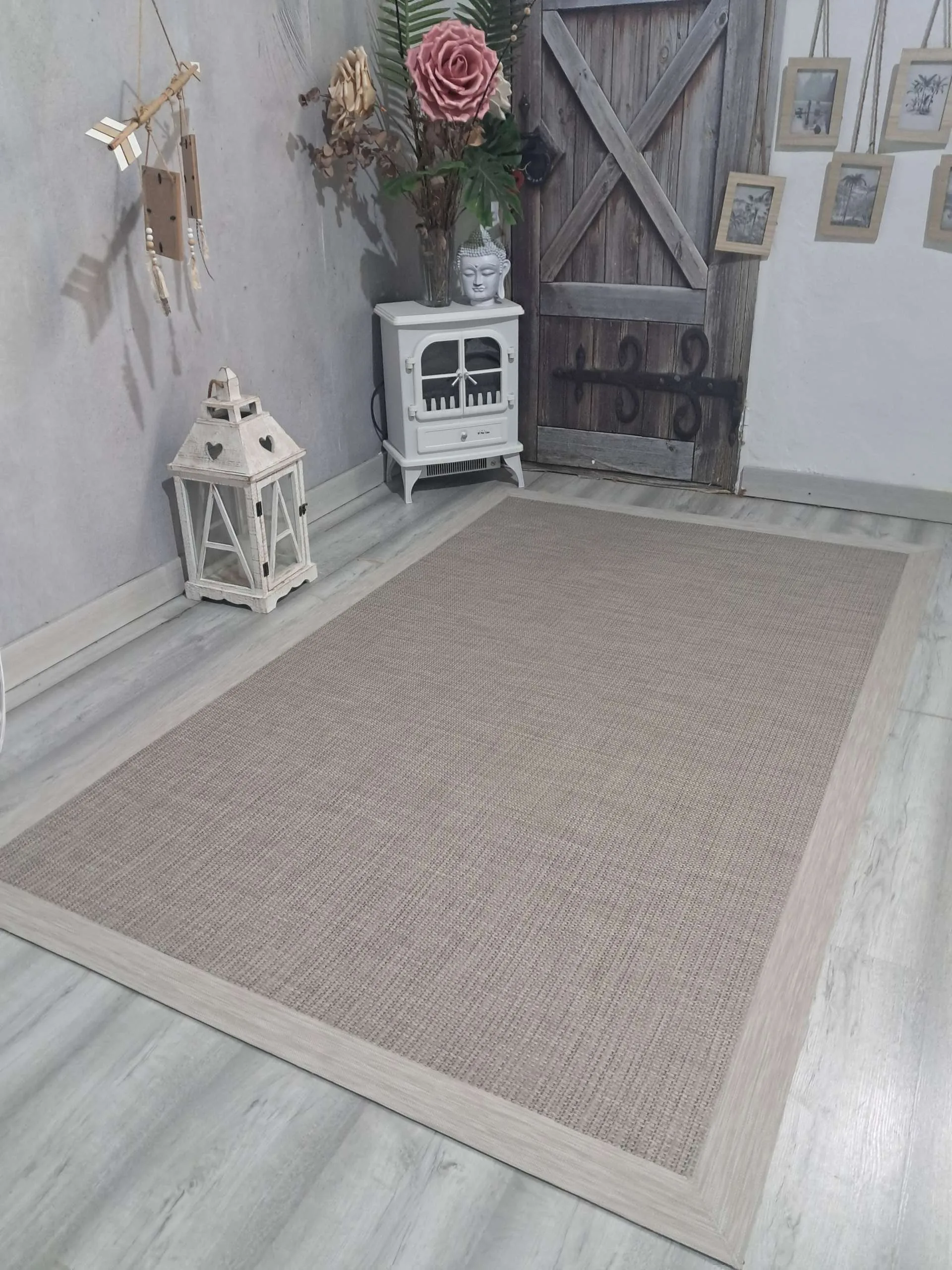 Vinilo Teplon premium Lino cenefa Jaspeada beige - Imagen 4