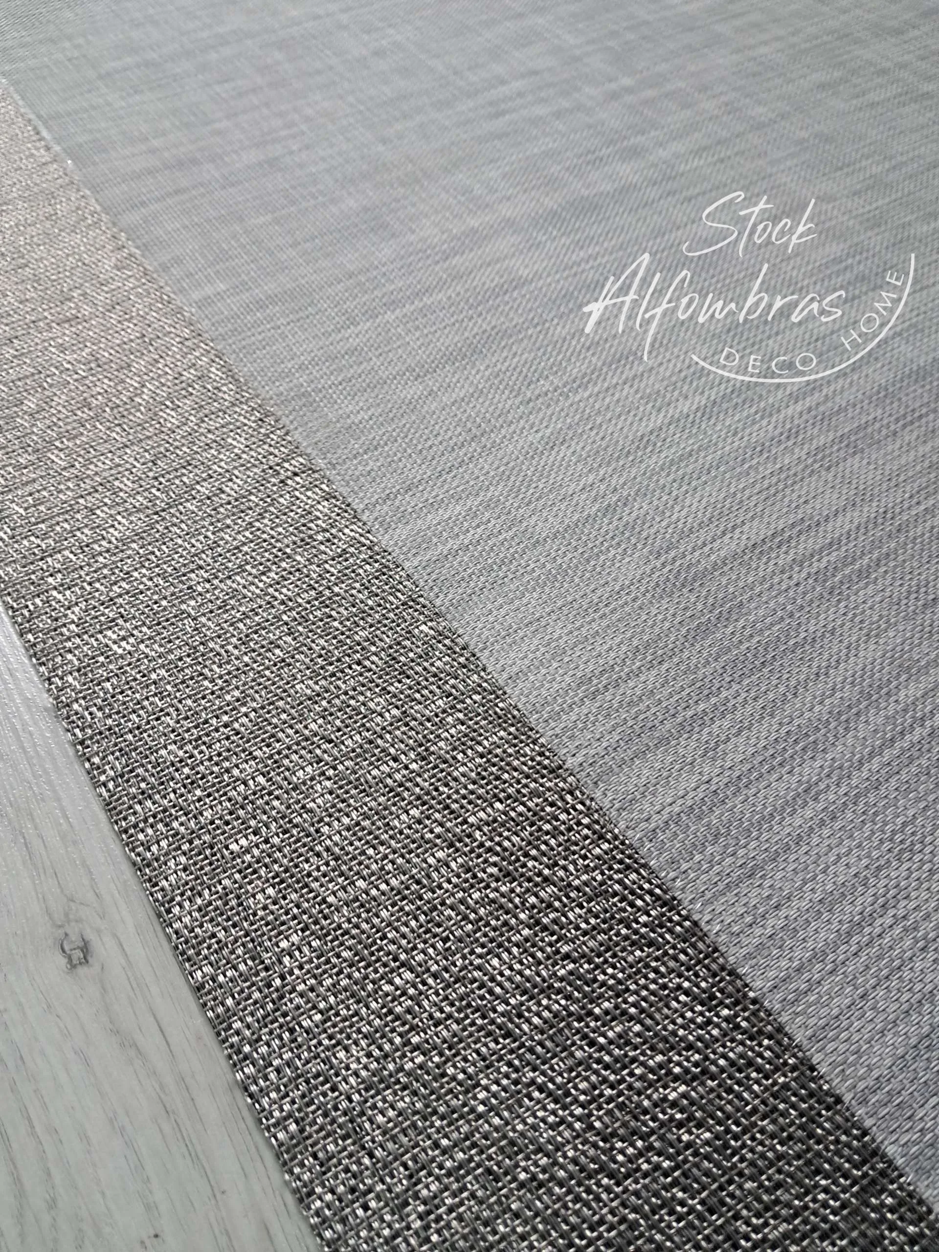 Alfombra a medida Teplón Premium | Una Cenefa–Gris liso /Plata - Imagen 7