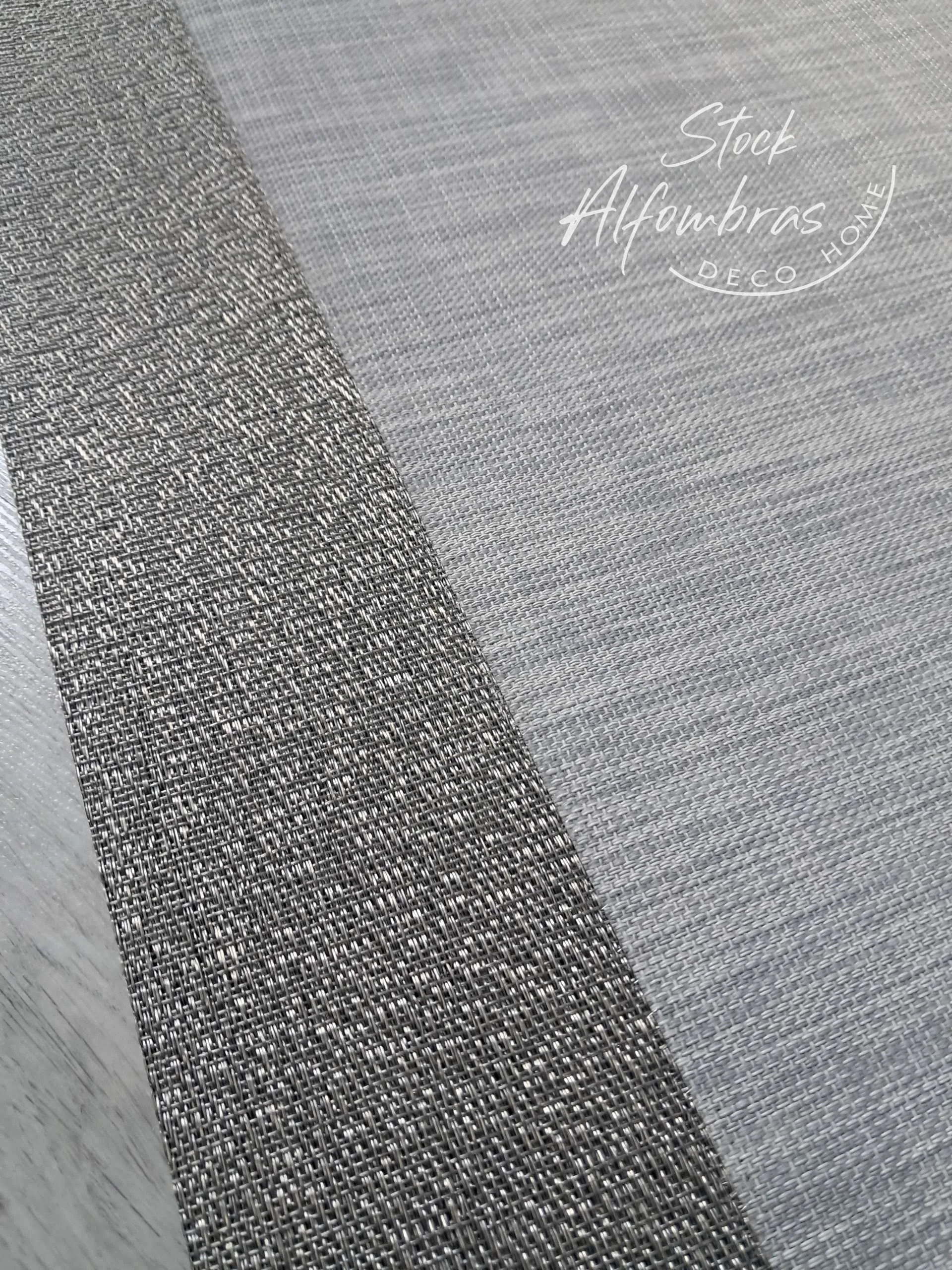 Alfombra a medida Teplón Premium | Una Cenefa–Gris liso /Plata - Imagen 4