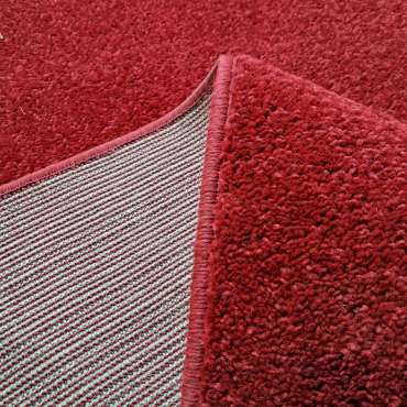 1 unid Alfombra de poliéster 2.00 X 6.00 LARGO rojo liso