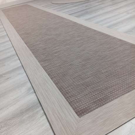 Alfombra 0.70 x 2.20 vinilo Teplon saco jaspeado beige
