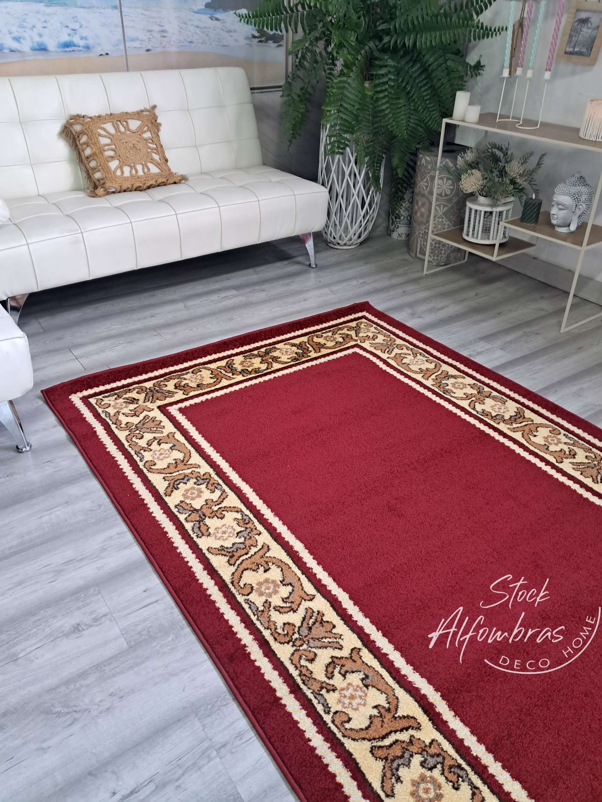 Alfombra roja con cenefa 1.40cm ancho - Imagen 4