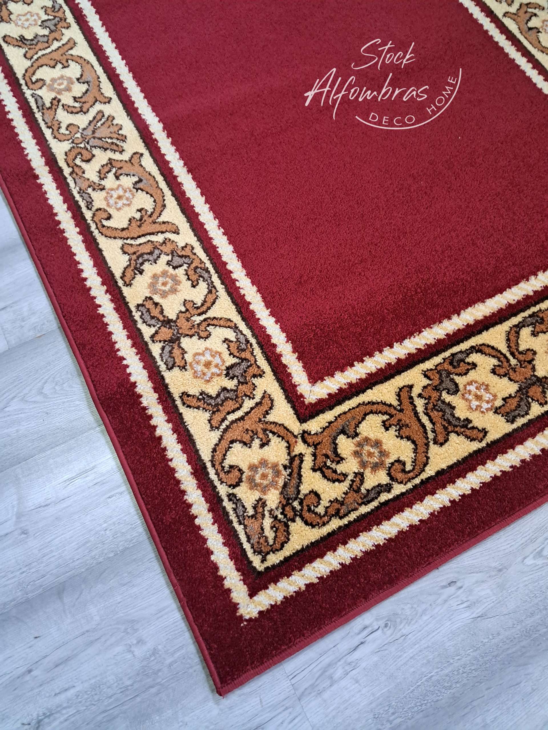 Alfombra roja con cenefa 1.40cm ancho - Imagen 3