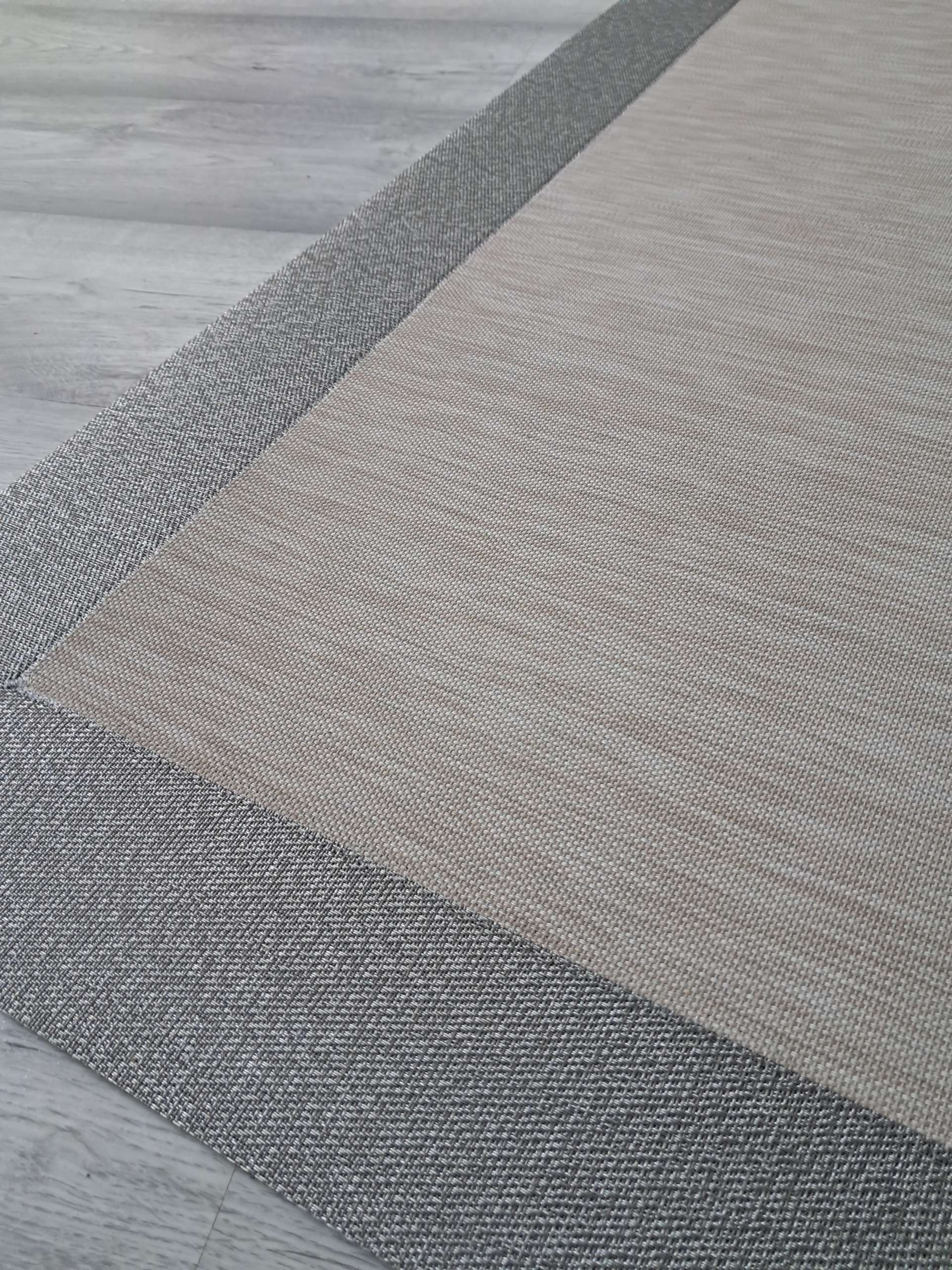 Vinilo Teplon premium Jaspeado beige cenefa Plata - Imagen 2