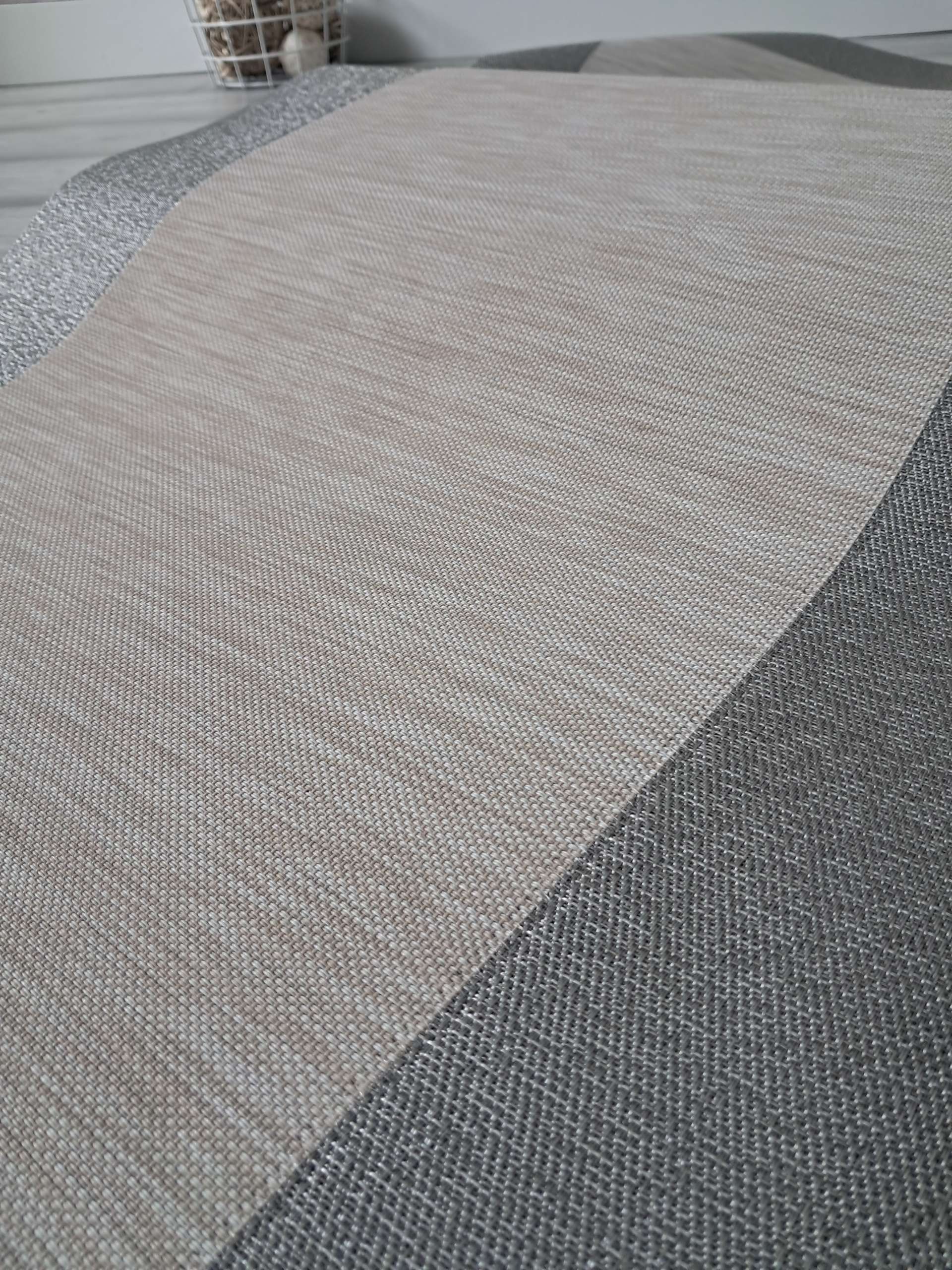 Vinilo Teplon premium Jaspeado beige cenefa Plata - Imagen 4