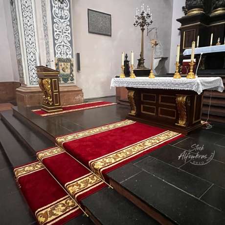 Pasillero rojo cenefa Ancho 0.67cm 1,05cm 1,40cm 2,75cm largo a medida