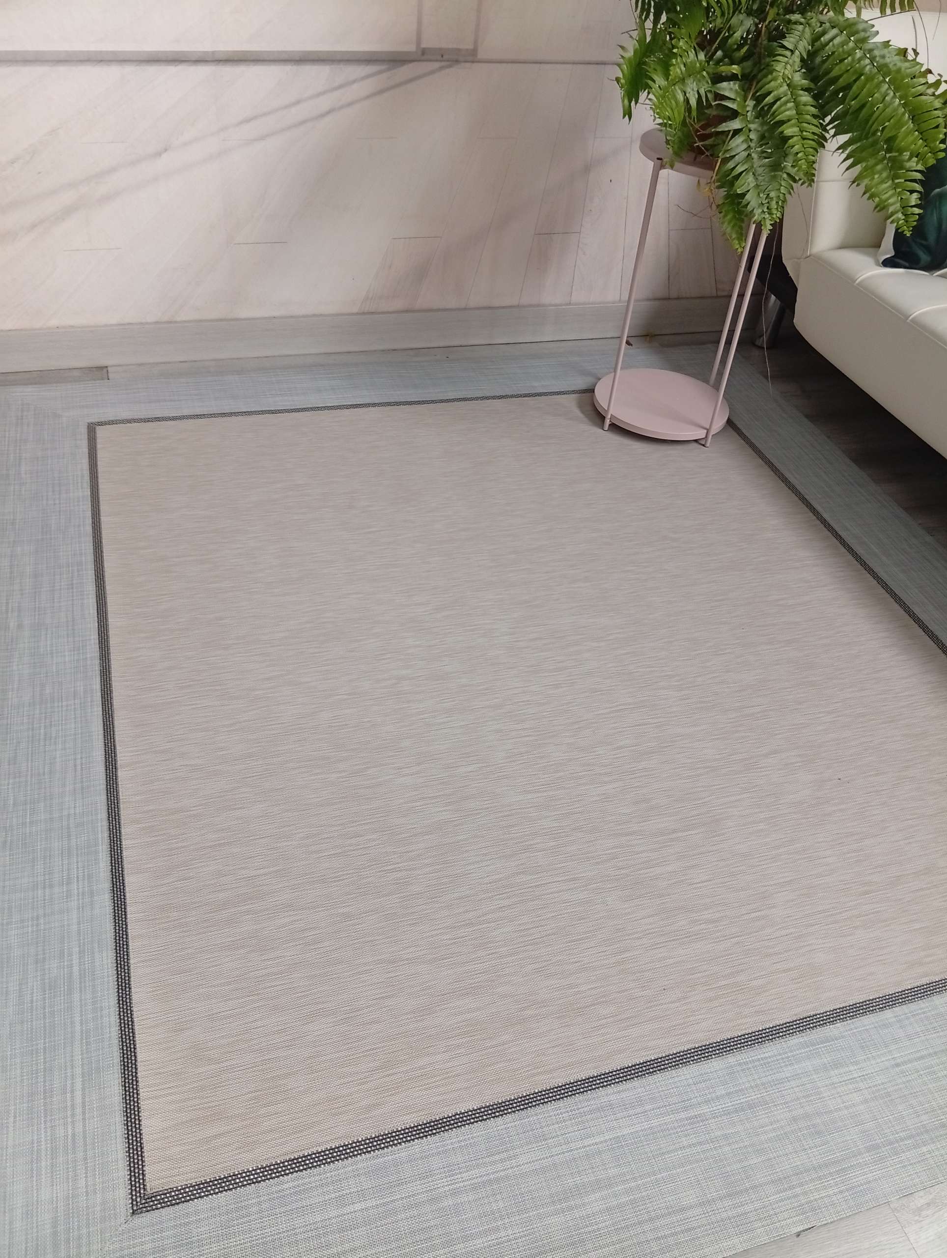Vinilo Diseño V108 doble cenefa Jaspeado beige ,metálico ,gris
