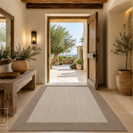Alfombra a medida Teplón Premium | Una Cenefa– Visón / Lino