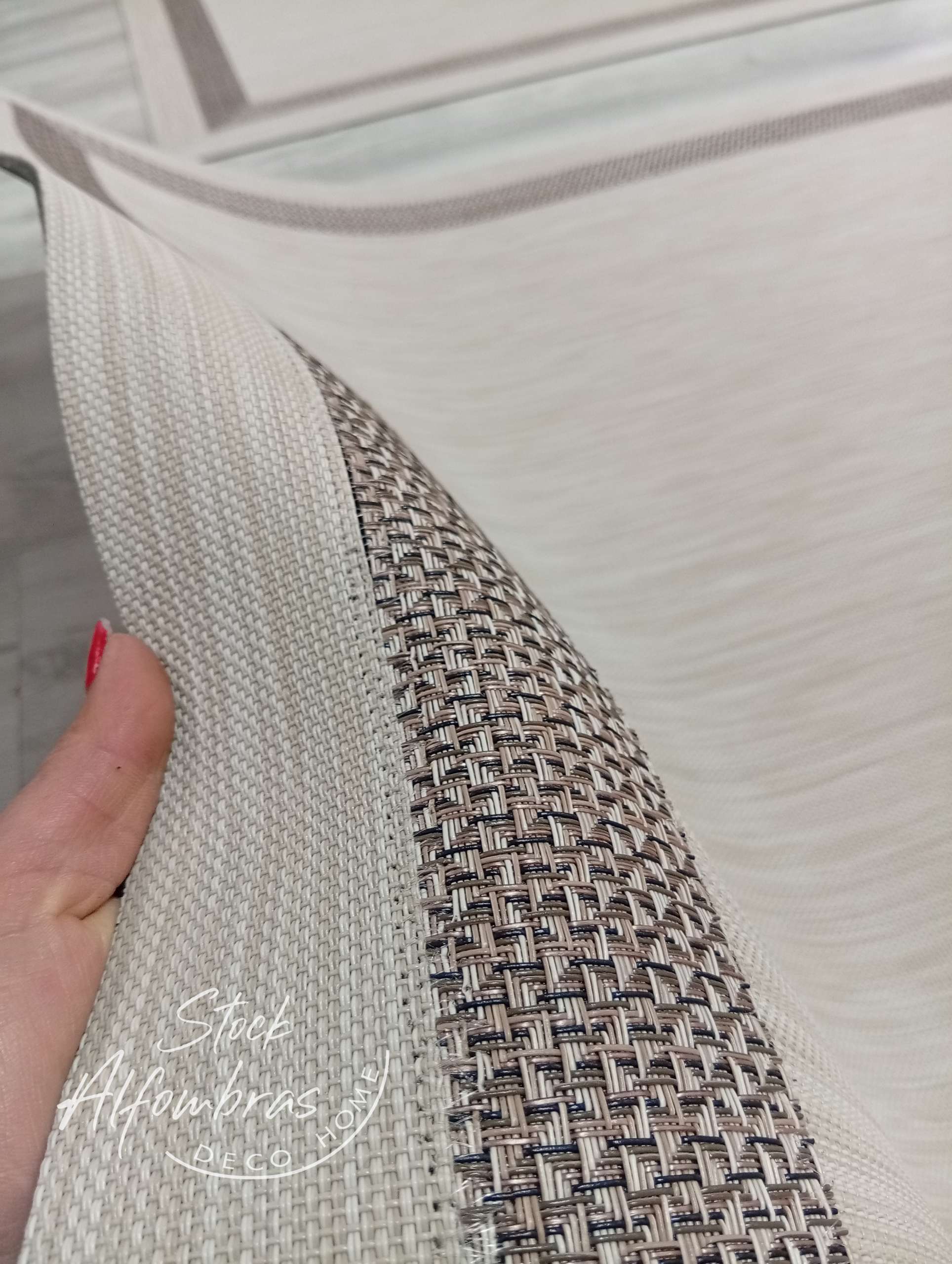 Alfombra Vinílica Teplón Premium a Medida | Dobles Cenefas – Fácil Limpieza V119 - Imagen 5