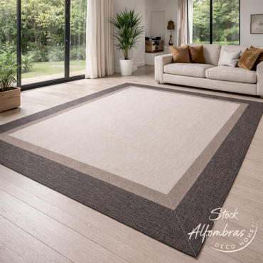 Alfombra Vinílica Teplón Premium a Medida | Dobles Cenefas – Fácil Limpieza V120