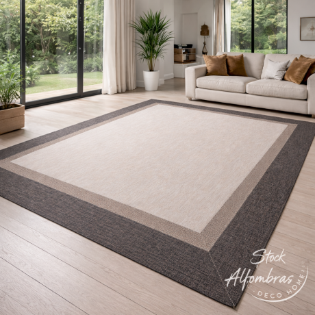 Alfombra Vinílica Teplón Premium a Medida | Dobles Cenefas – Fácil Limpieza V120