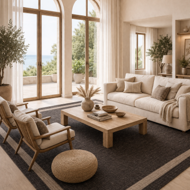 Alfombra Vinílica Teplón Premium a Medida | Dobles Cenefas – Fácil Limpieza V120