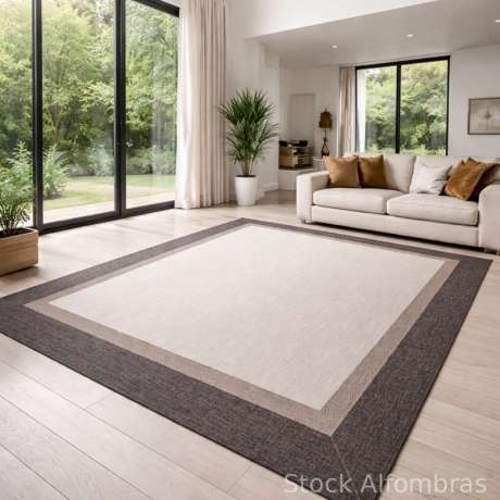 Alfombra Vinílica Teplón Premium a Medida | Dobles Cenefas – Fácil Limpieza V120