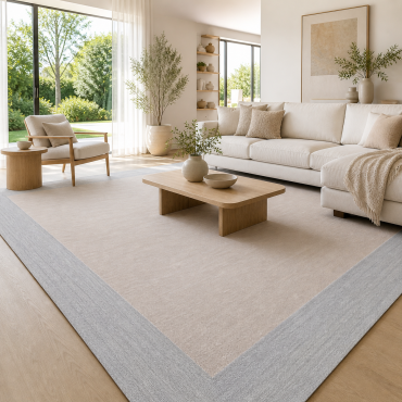 Vinilo Teplon premium Jaspeado beige y gris liso