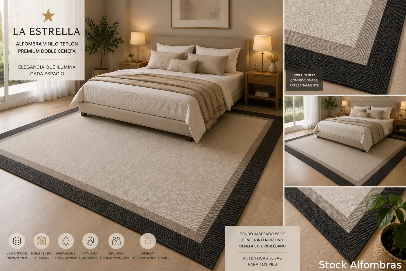 Alfombra dobles cenefas 2.00x 3.00 favorita - Imagen 5