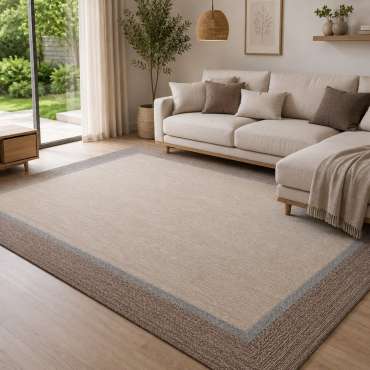 Alfombra Vinílica Teplón Premium a Medida | Dobles Cenefas – Fácil Limpieza V139