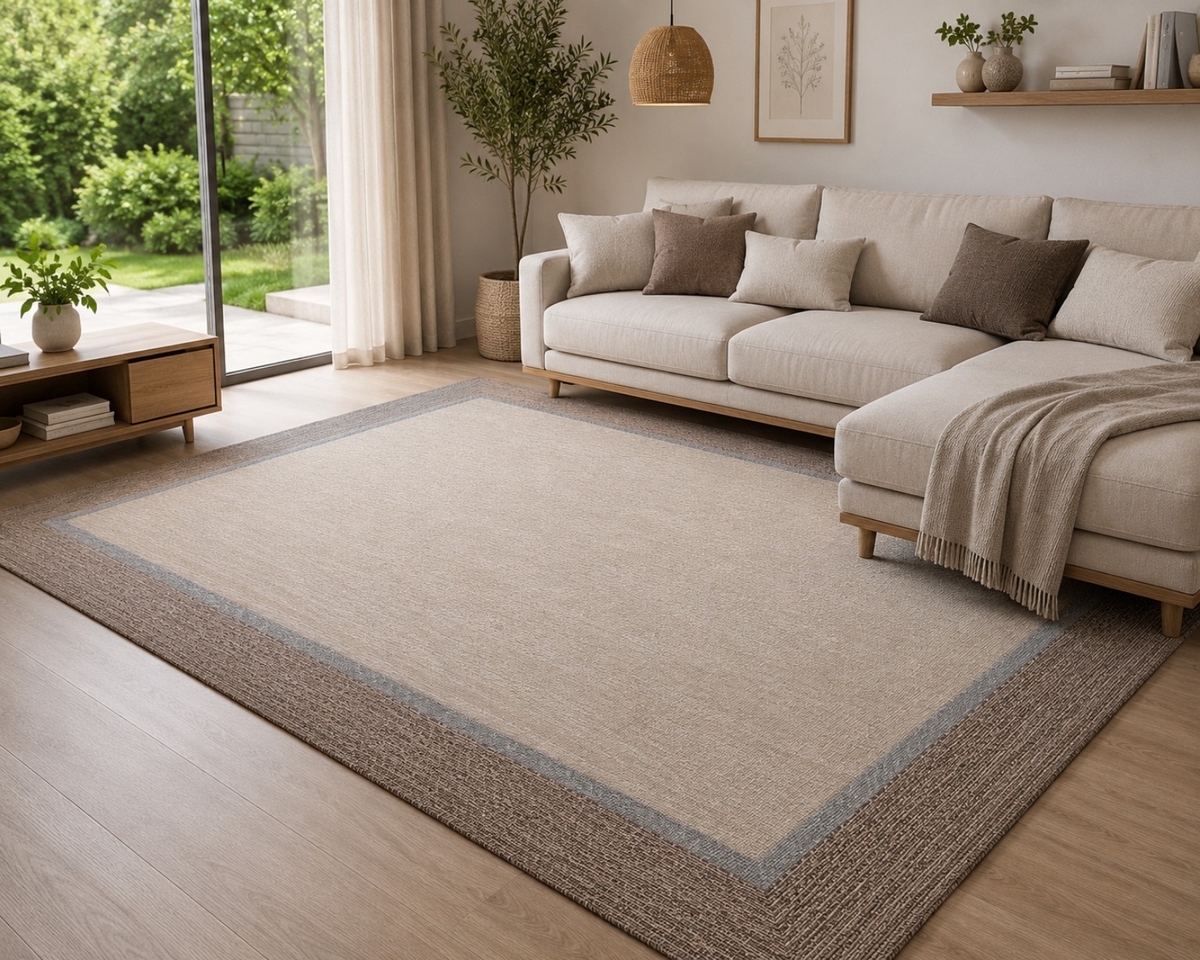 Alfombra Vinílica Teplón Premium a Medida | Dobles Cenefas – Fácil Limpieza V139